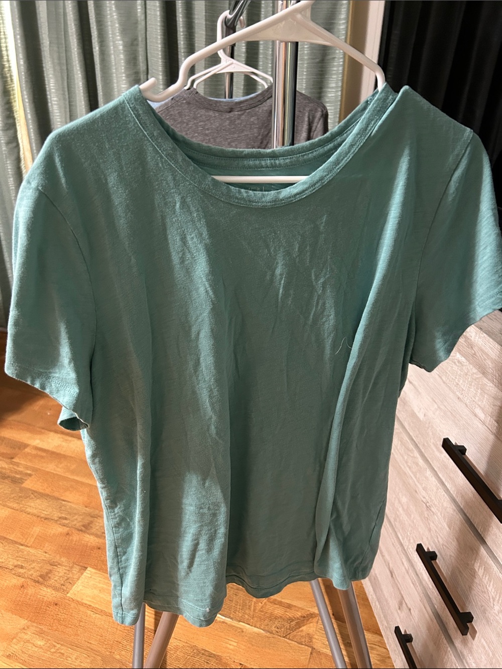 Time and Tru Short Sleeve Crewneck Tee in Seafoam